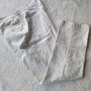 Silver Foil Jean. Hearts of Palm Sz 14
